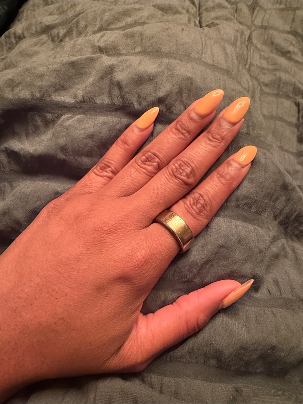Oura Warm Gold Wide Band Ring